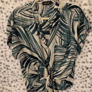 Fab'rik Tie Front Blouse